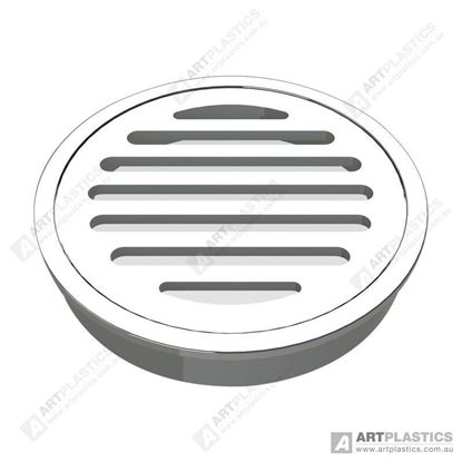 Picture of GRATE ROUND STAINLESS STEEL (SLOTTED 80MM)