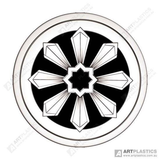 Picture of GRATE ROUND FEDERATION CHROME (80MM)